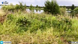 Завез мамку на озеро и глубоко вдул